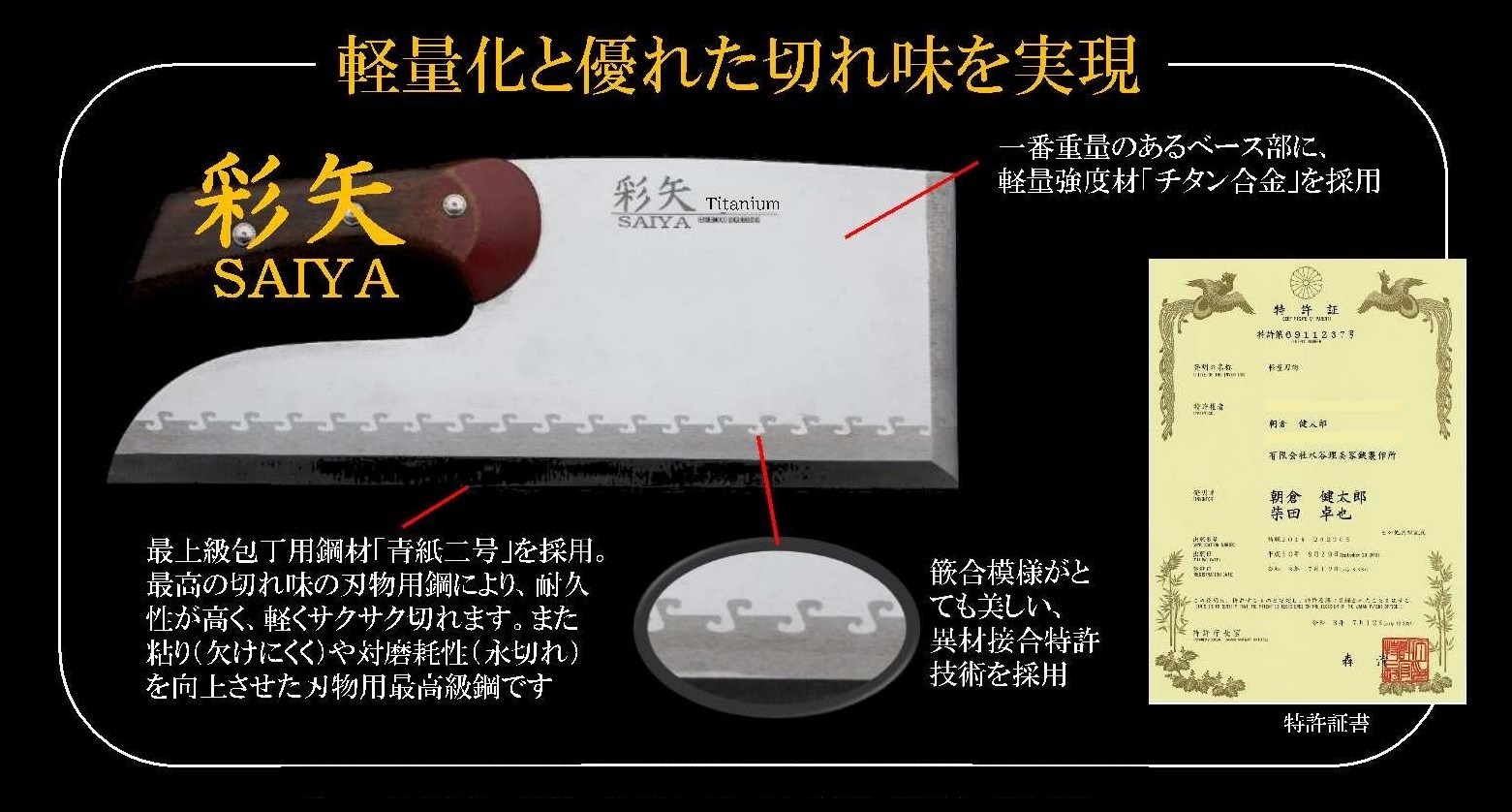 そば切り庖丁の柄 漆塗り出し鮫仕上げ そば切り庖丁の柄 漆塗り出し鮫